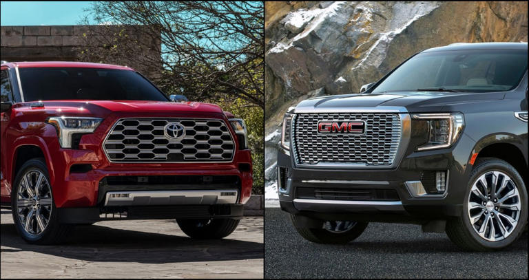 Comparison of the 2023 Toyota Sequoia and the 2023 GMC Yukon, Two of the Best Full-Size Luxury SUVs