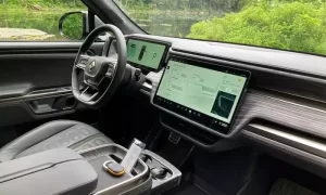 Several miles on the Rivian R1S. Explore the modern and well-equipped cabin of the most exciting new electric SUV on the market today.